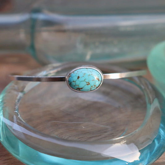 Square Cuff with #8 Turquoise
