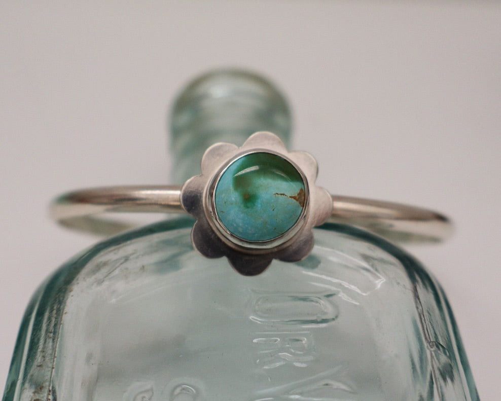 Royston Turquoise Flower Cuff