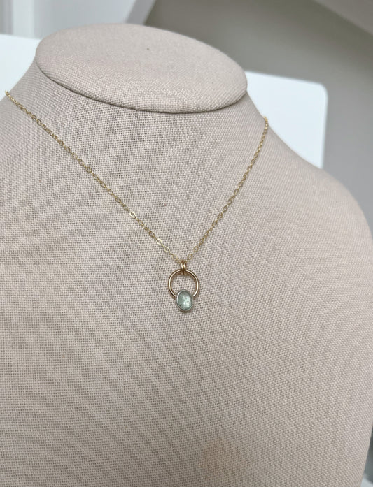 Tourmaline Orbit Necklace