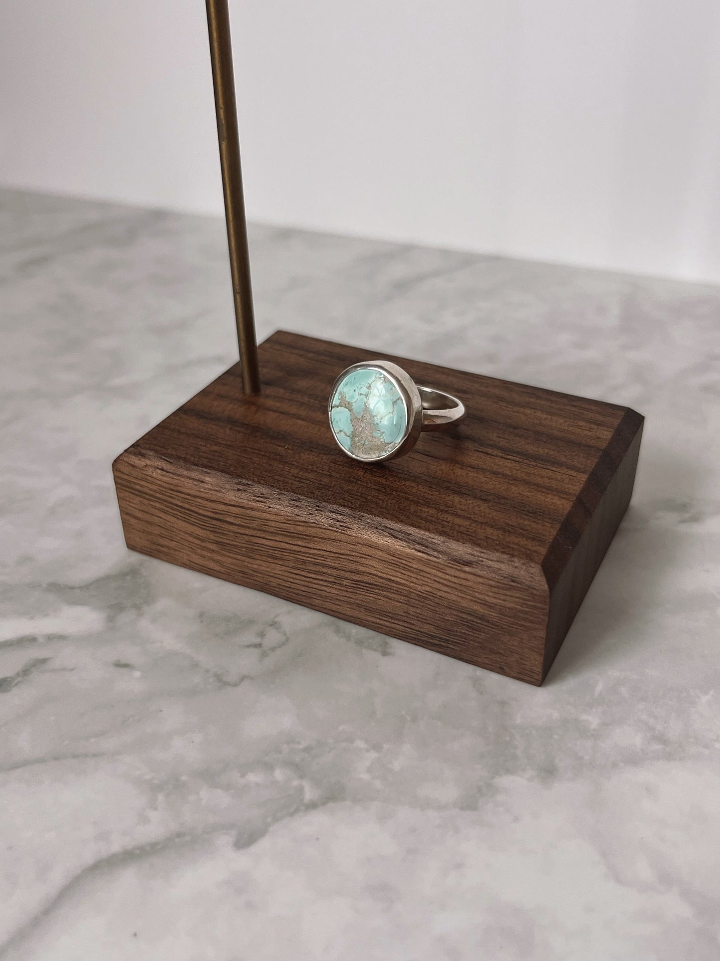 Faint Blue Sand Hill Turquoise Ring