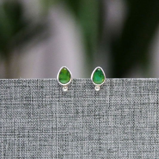 Sonoran Lime Turquoise Studs