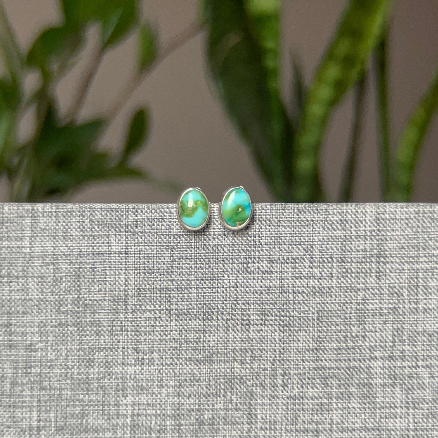 Oval Sonoran Turquoise Studs