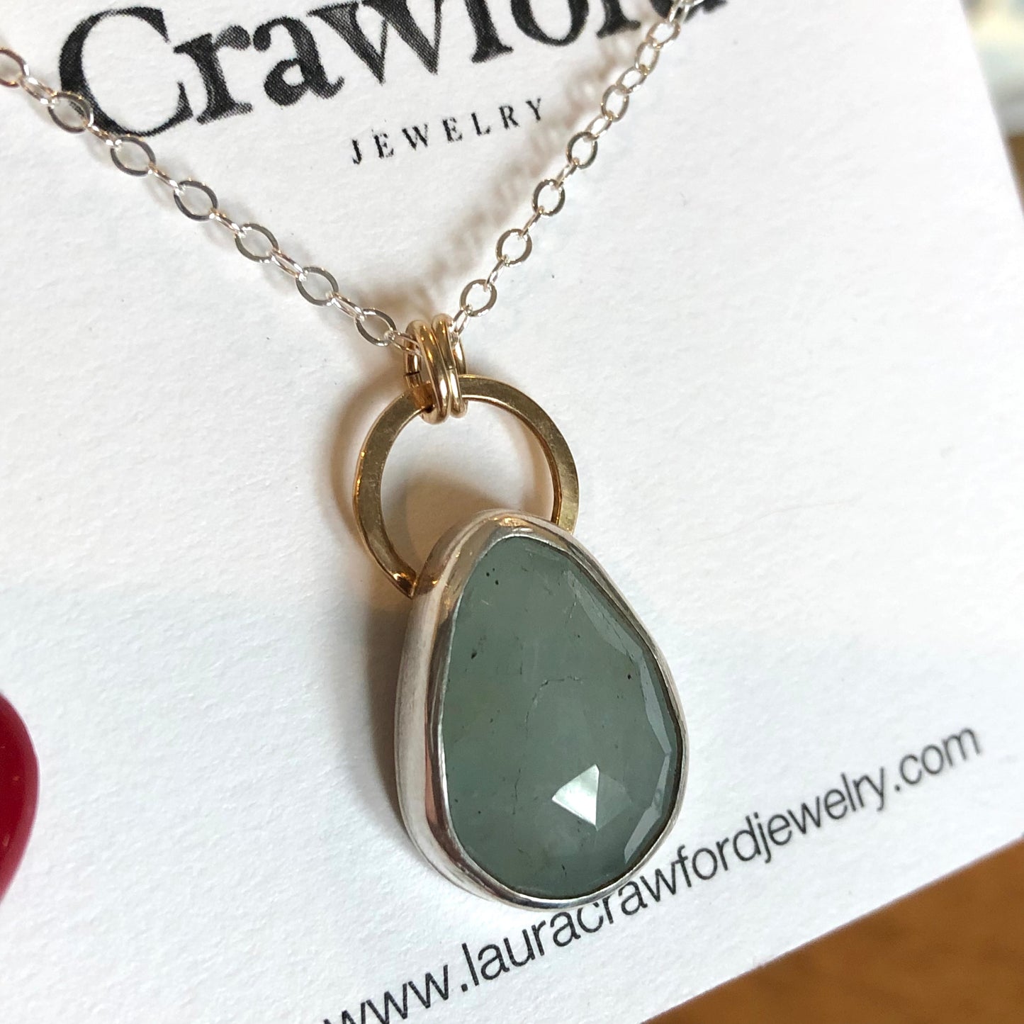 Aquamarine Pendant Necklace