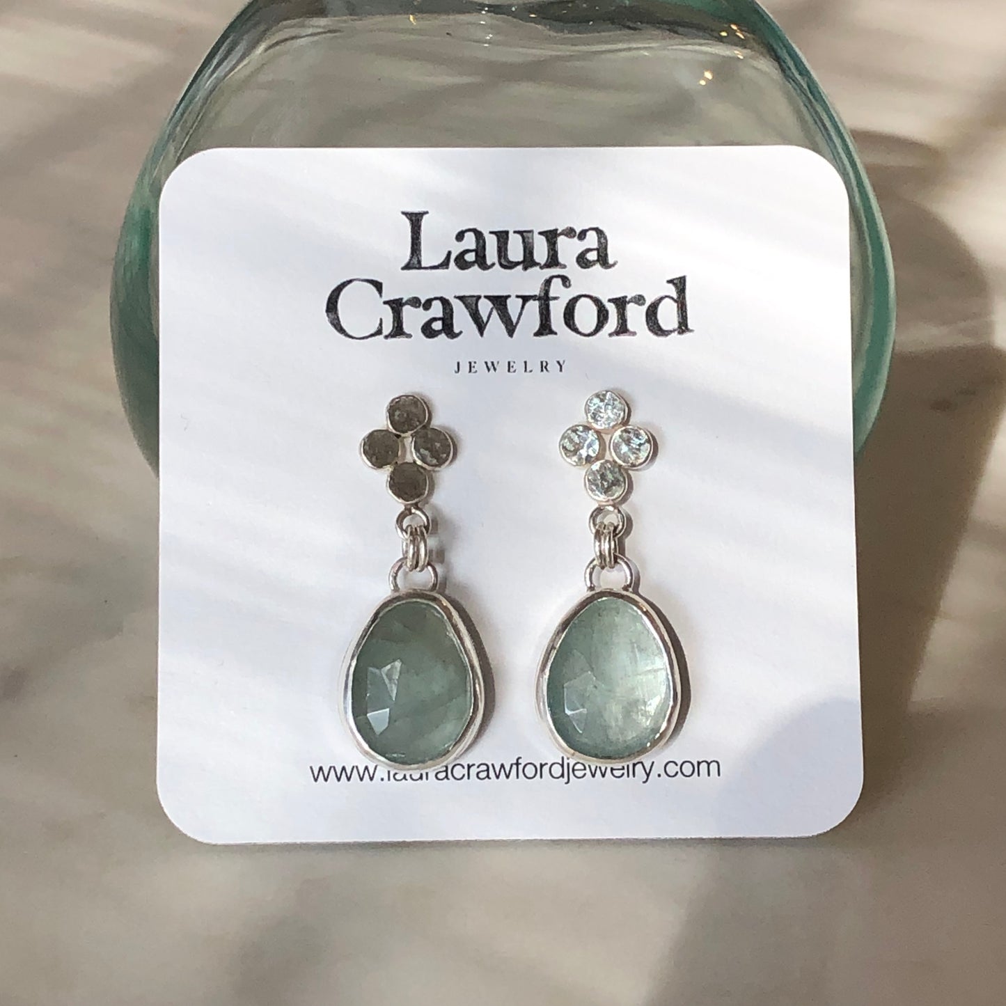 LC Signature + Aquamarine Earrings