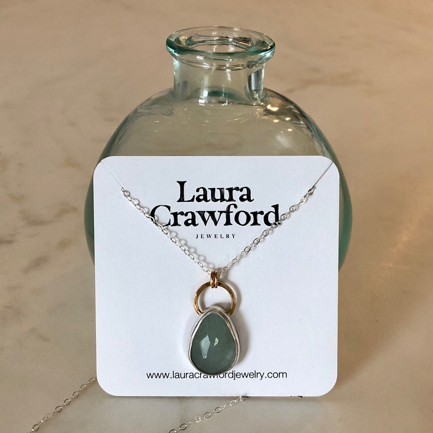 Aquamarine Pendant Necklace