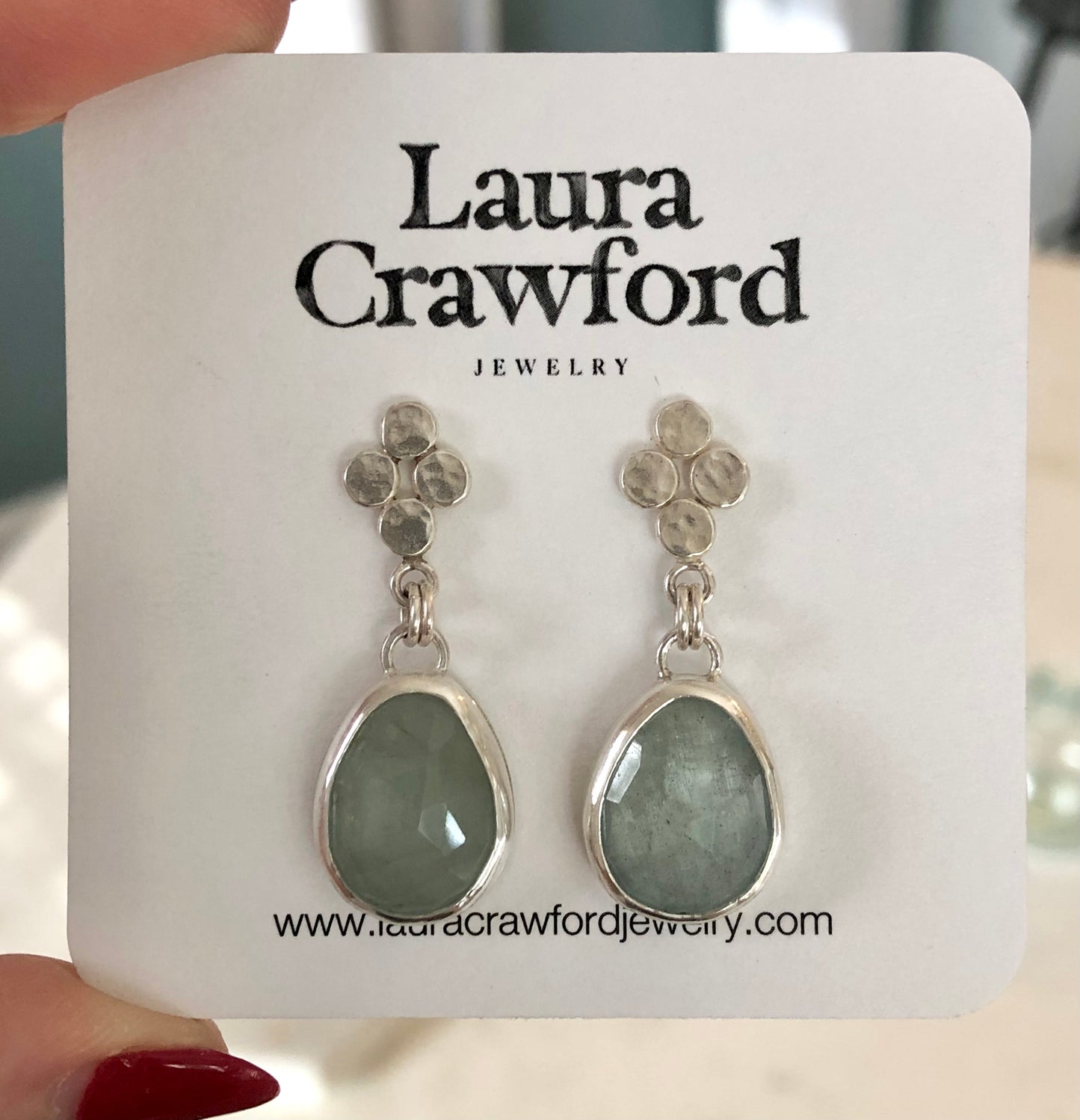 LC Signature + Aquamarine Earrings