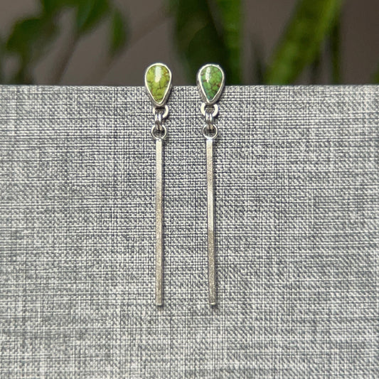 Sonoran Lime Teardrop Sway Earrings