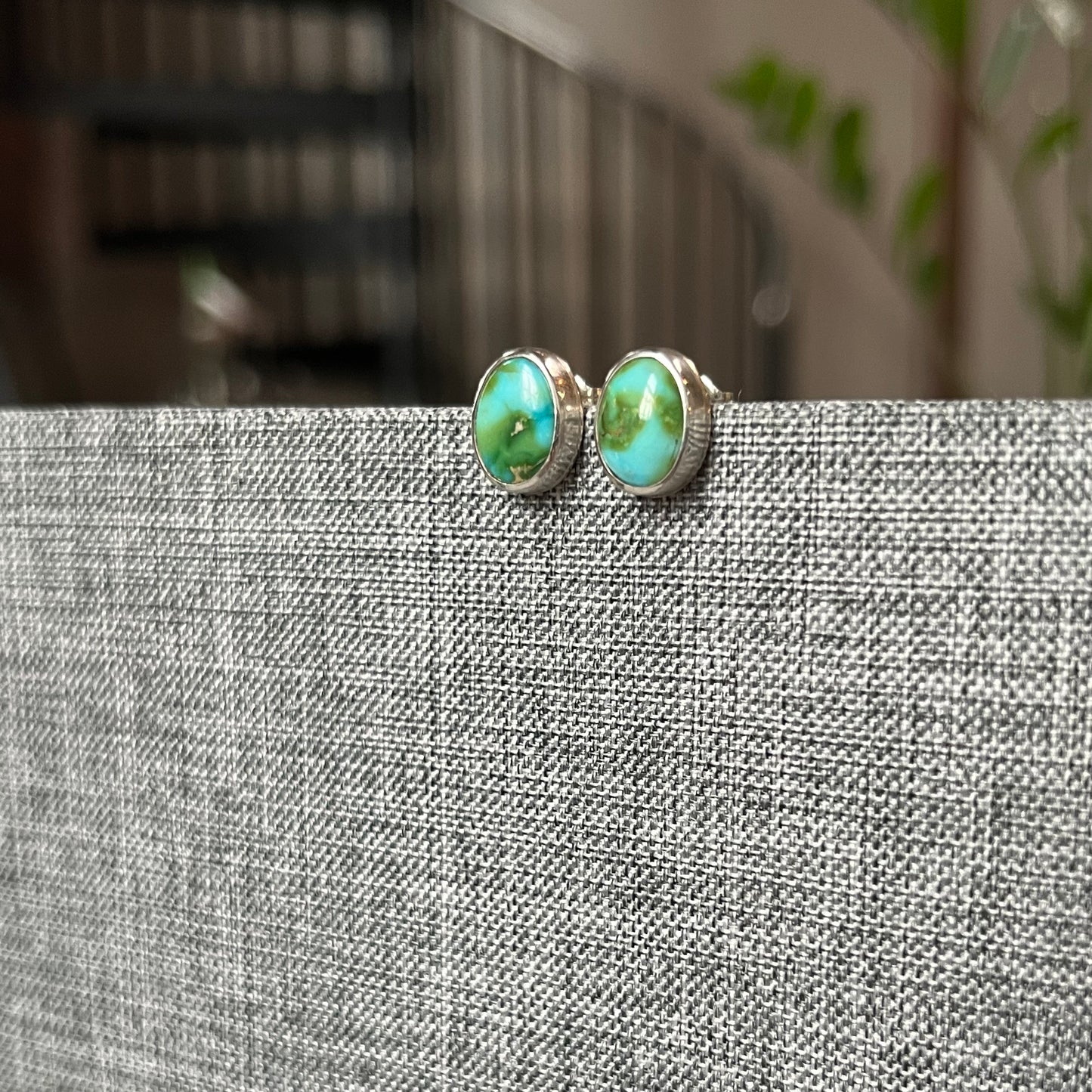 Oval Sonoran Turquoise Studs